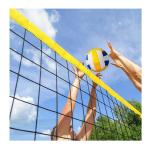 White Portable Volleyball Net , 4.5lbs Volleyball Training Net