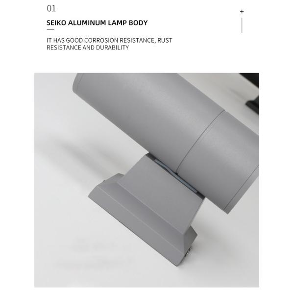 Double Head Shell E27 Simple Modern Garden Lamp LED Waterproof