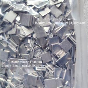 China 99.95% Niobium Particles Nb Sheet Smelting Additives 10mmx10mmx1mm wholesale