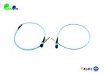Amored MTP Trunk Cable OM3 / OM4 12 / 24 Fibers 50 / 125μm MTP Female Aqua Steel