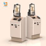 Hotel Self Service Kiosk With CCTV Camera Room Card Recycler ADA Passport