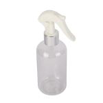 Luxury Transparent Spray Bottle Round Shoulder PET Anodized Aluminum Trigger