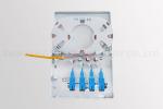 Four Ports Ftth Fiber Optic Termination Box 3.0mm Pigtail 110x90mm Size