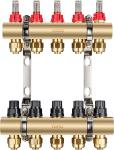 6102 Polished Brass Water Distribution Manifolds Anti-sediment sealing design w/