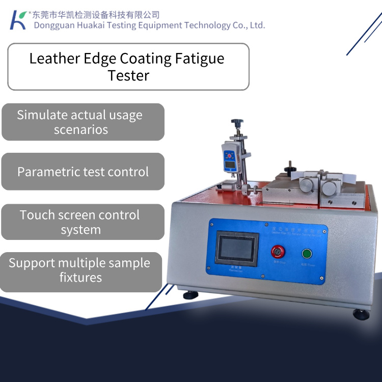 Leather Edge Paint Bending Fatigue Testing Machine, Edge Coating Durability Tester for Luggage Handbags Footwear