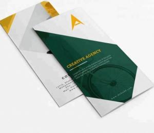 China Custom Color Print Brochure Design Flyer Gate Fold Brochure Printing Service folded leaflet printing wholesale