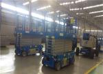 Vertical 6m Electric Scissor Lift Aerial Construction Work 1.86*0.76*2.19m
