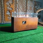 600mm Garden Gas Fire Pits SUS304 Outdoor Patio Table With Propane Fire Pit