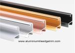 Metal Modern Type Aluminium Picture Frame Mouldings With Narrow Curved Shape