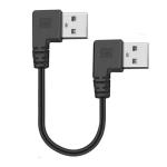 CUSTOM 0.25M 0.3M 90 Degree RIght Angle Male USB to Right Angle Male USB 2.0