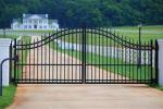 2.1x2.4m Black Steel Fence Steel Pool Fence Panels With Square Tube Frame