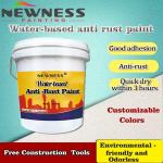 20KG/BUCKET Iron Red Water-Based Nano Primer Conversion Paint for Rust