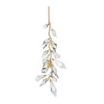 Faceted Crystal Leaf Chandelier Easy Maintenance