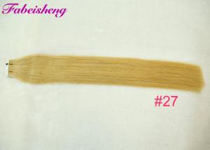China European Remy Human Tape In Hair Extensions Tangle Free 100g / 40 Pieces wholesale