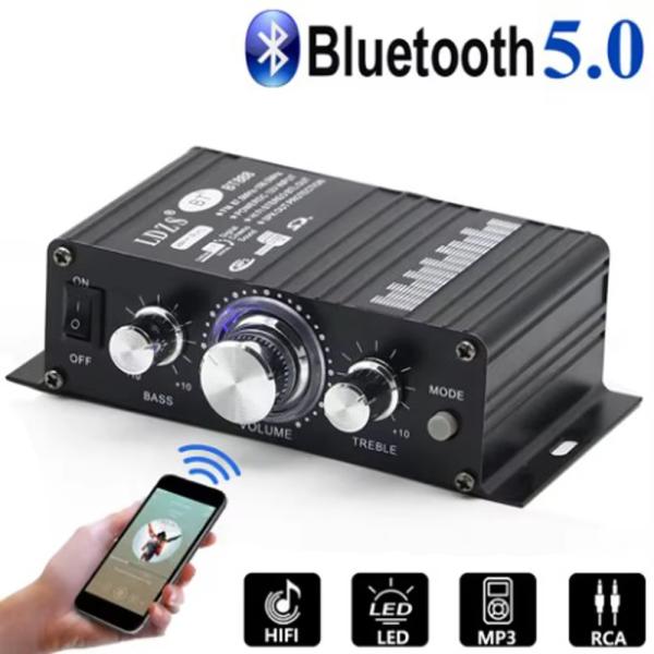 AK-270 12V 30W+30W 2.0 Channel Bluetooth Power Amplifier for Home Theater