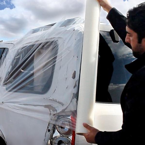 4MIL * 36INCH * 100 FEET Collision Wrap PE Surface Protective Film With 3 Months