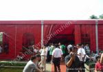 12M Red Fabric Cover Wedding Tent Decoration , Wedding Canopy Tent Aluminum