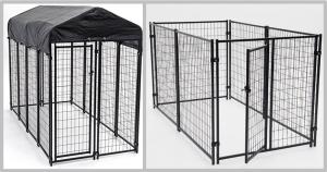 China Enclosed Heavy Duty Dog Kennel Length Powder Coating 10ft Width 5ft Heigh 6ft wholesale