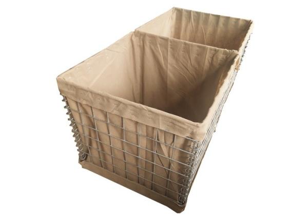 Mil 1 1.37*1.06*10m 3''*3'' Military Sand Wall Hesco Barrier For Bation Q235