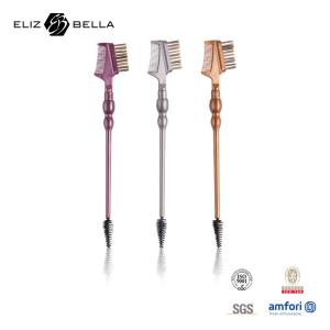 China Plastic Handle Eyebrow Brush And Eyelash Comb Waterproof Multi Functional wholesale