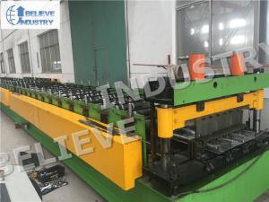 China High Speed Steel Deck Roll Forming Machine For Closed Floor Decks Producing wholesale