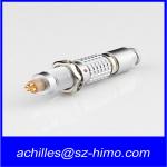 self-lacthing male and female panel mount receptacle 4 pin lemo audio connector