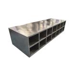 304 Stainless Steel Dual-Sided Step-Over Shoe Bench | Cleanroom-Compliant Heavy