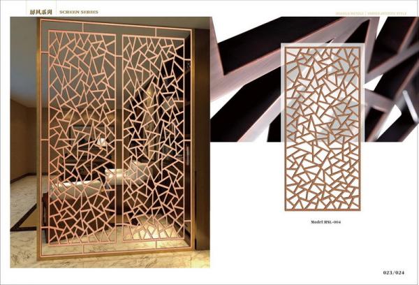 High Quality Newest Designs Stainless Steel Screen Folding Partition Office