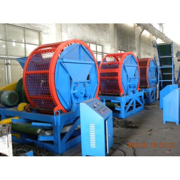 Full-auto Waste Tire Recycling Machine Line with PLC Control System, Steel Wire Separation, and Automatic Operation
