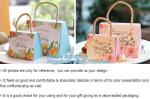 hot selling luxury for grossy paper gift bag with handle carrier shopping gift