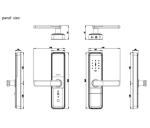 Popular ELA E-596 Tuya Keyless Entry Biometric Fingerprint Password Home Digital
