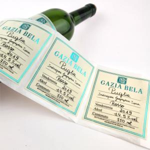 China Custom Wine Label Premium Texture Paper Wine Bottle Packaging Labels UV Printing Foil Stamping Wine Bottles Labels wholesale