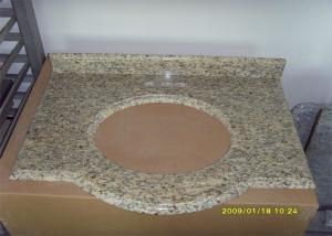 China Natural Stone Granite Countertops , Giallo Santa Cecilia Custom Granite Countertops wholesale