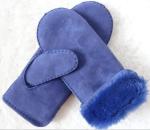 shearling lamb fur leather gloves hand sewing lady sheepskin 2019 mitten