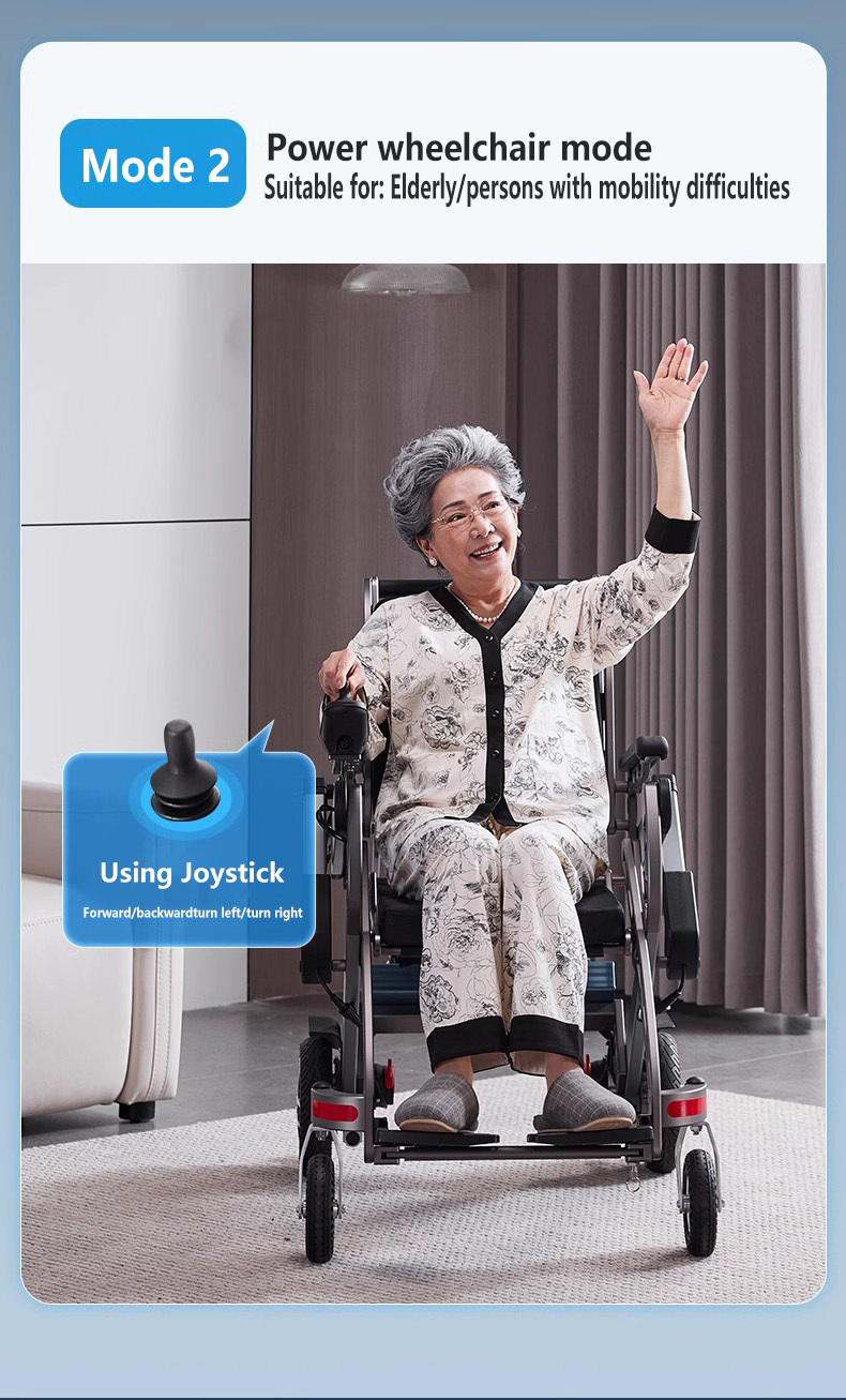 Hospital And Home Folding Electric Mobility Chair For Mobility Assistance