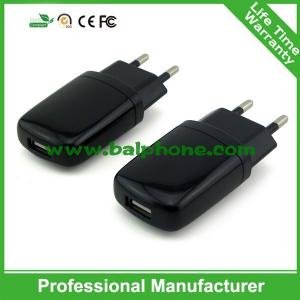 China Single USB travel charger ,1A Wall Charger shenzhen Factory supplied wholesale