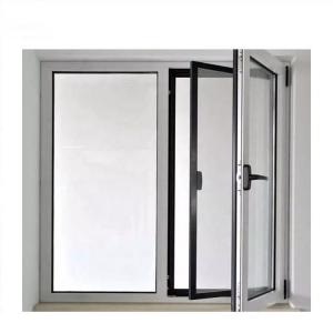 China Double Glazed Commercial Aluminum Frame Windows Tempered Glass Swing on sale