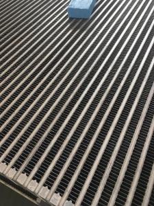 China Customized Aluminum plate fin oil cooler core for oil heat exchanger wholesale