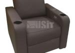 Strong Steel Frame Footrest Home Theater Seating With Aisle Light Option