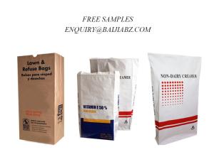 China Open Mouth Square Bottom Multi Wall Paper Sacks Food Grade wholesale