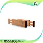 Easy Installation Bamboo Storage Organizer Box Adjustable Wooden Drawer Dividers