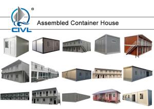 China Luxury Prefab Shipping Container Homes , Modern Container Design s Villa Tow House white colorme wholesale
