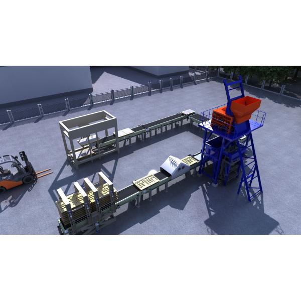 Automatic Concrete Dosing Machine 12.7KW Artificial Stone Production Line