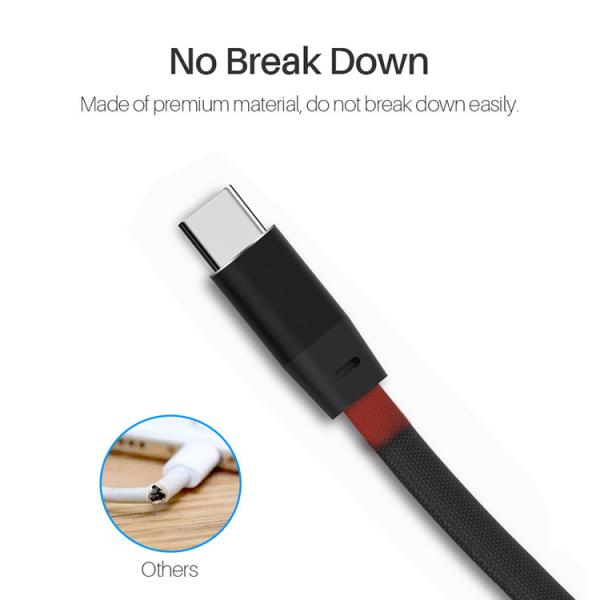 Braided Nylon SGS USB C To USB A 2.0 Cable Universal Compatibility