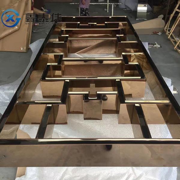 High End Custom Gold Stainless Steel Storage Rack Shelf For Garment Clothes