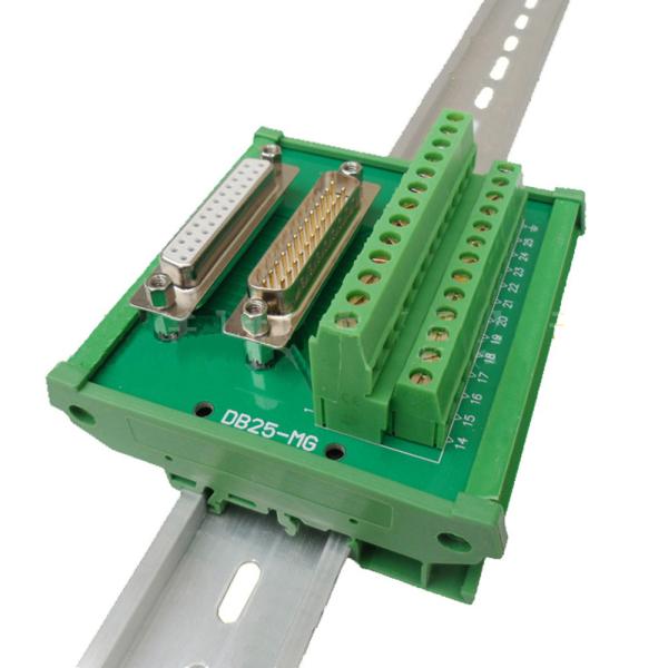 DB25 Male Female terminal block D Sub 25 Pin Connectors Breakout Board DIN Rail
