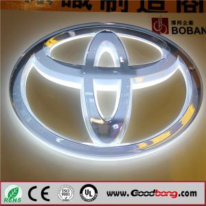 China Large Size vacuum coating 3D Illuminated car logo wholesale