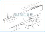 236-63-12500 2366312500 Blade Cylinder Service Kit For KOMATSU GD200A