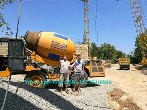 China Hydraulic Concrete Construction Equipment Self Loading Mobile Concrete Mixer wholesale