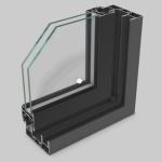 Modern Furniture Aluminum Glass Profile For Wardrobes Kitchen Cabinet Door Frame